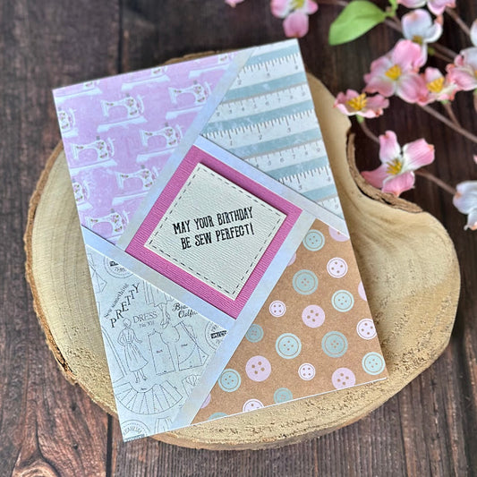 Blog by SimplyShabneez - Sew Perfect Birthday Card