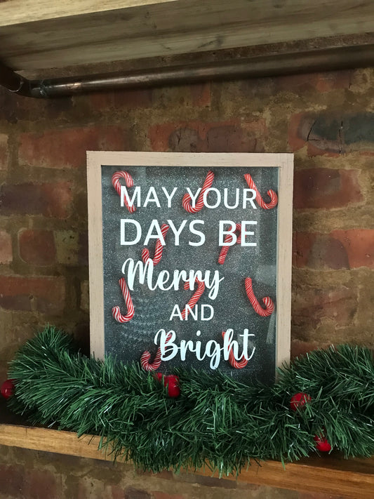 Merry & Bright free SVG download