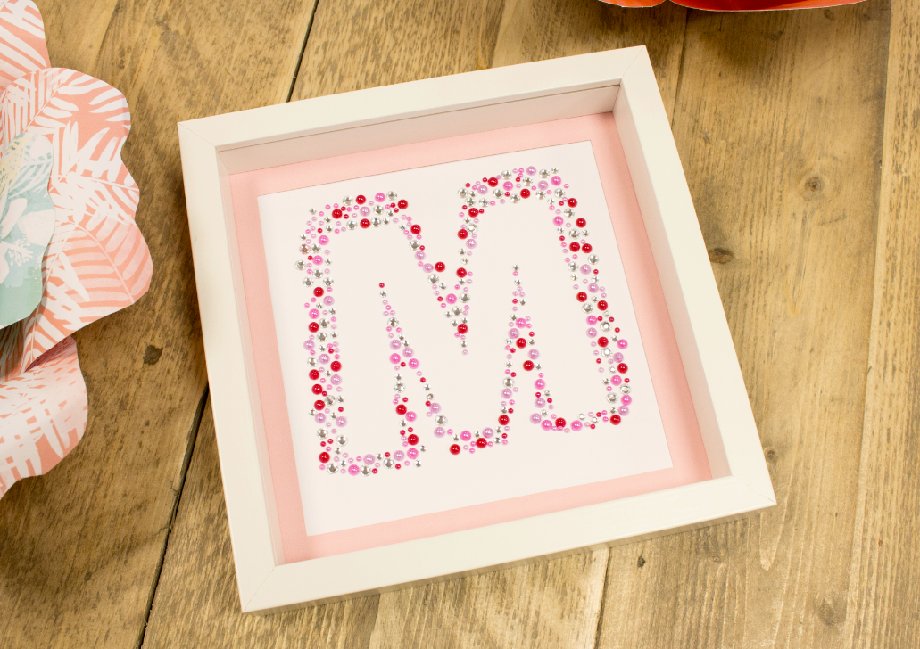 DIY Mother’s Day Monogram Tutorial with Free Printable Template