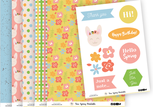 Spring printable Paper collection