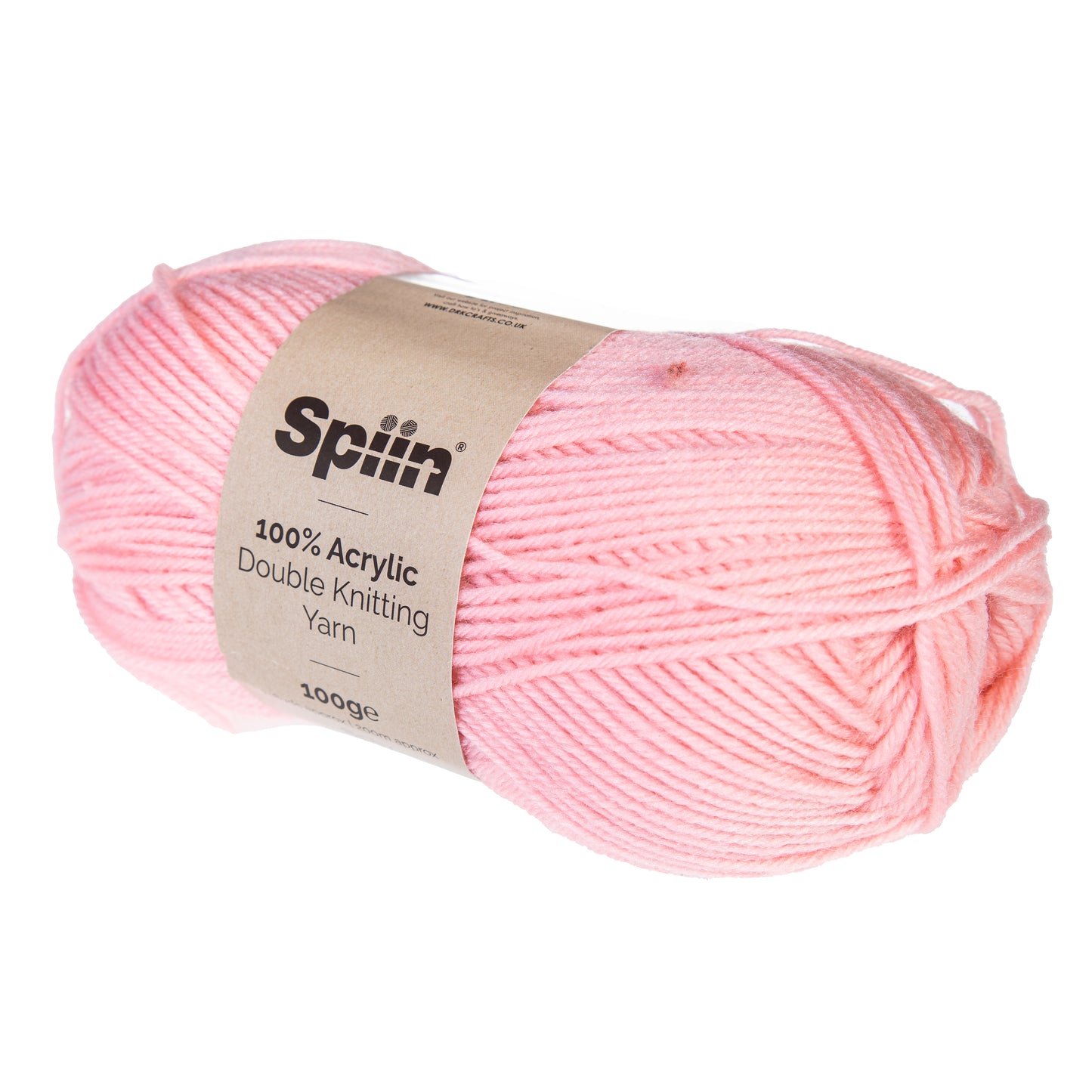 Spiin High Quality Double Knit Yarn - 10x100g Balls Light Pink