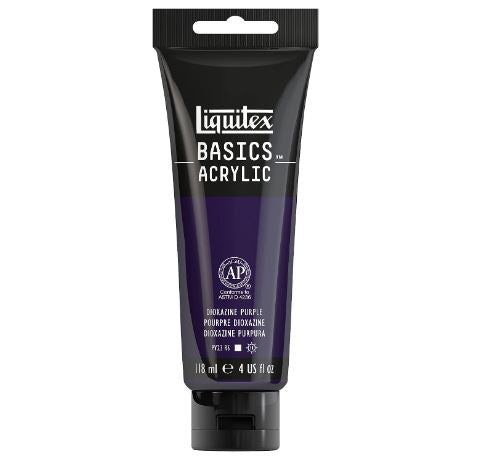 LIQUITEX BASICS COLOUR 118ML TUBE DIOXAZINE PURPLE