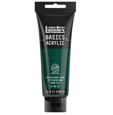 LIQUITEX BASICS ACRYLIC COLOUR 118ML TBE PHTHALOCYANINE GREEN