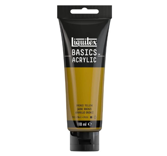 LIQUITEX BASICS COLOUR 118ML TUBE BRONZE YELLOW