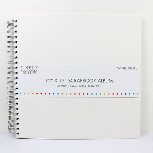 Simply Creative Album 12x12 - Plain White