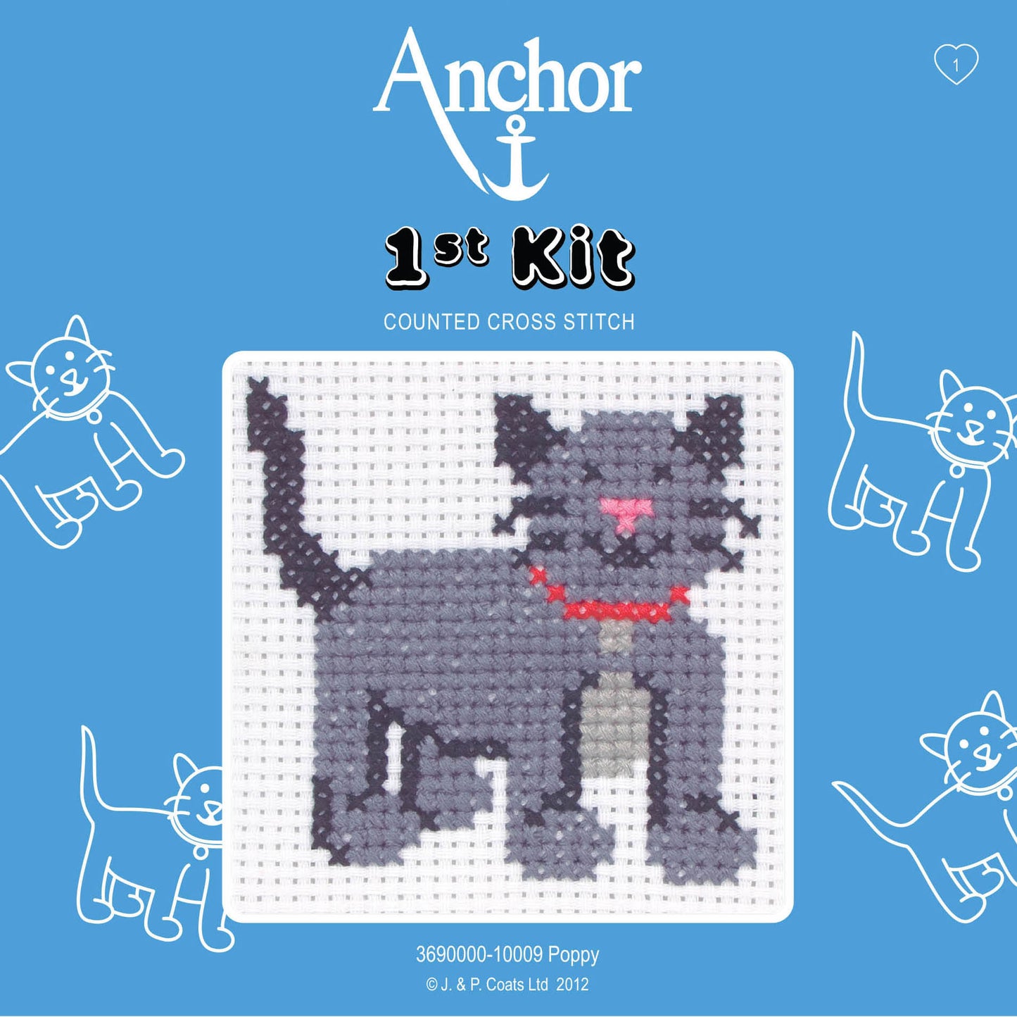 Anchor Counted Cross Stitch 1st Kit Cat