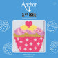 Anchor 1st Counted Cross Stitch Kit  Cupcake
