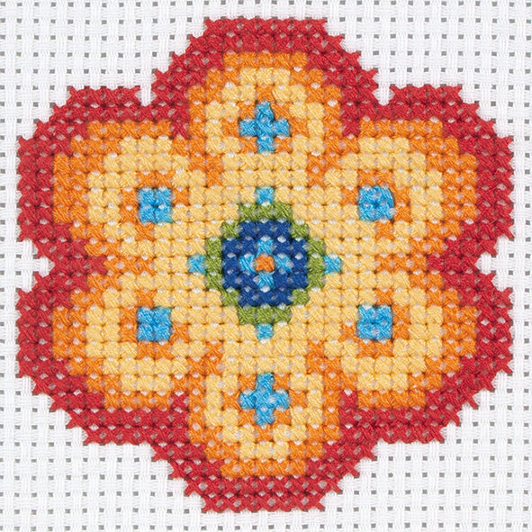Anchor 1st Counted Cross Stitch Kit Flower