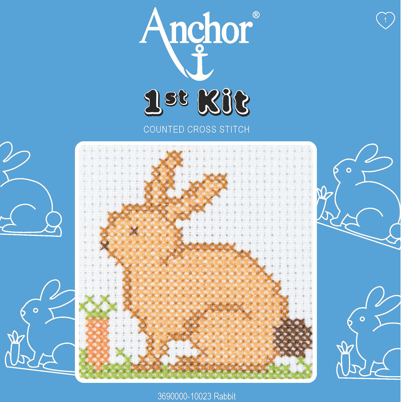 Anchor 1st Counted Cross Stitch Kit Rabbit