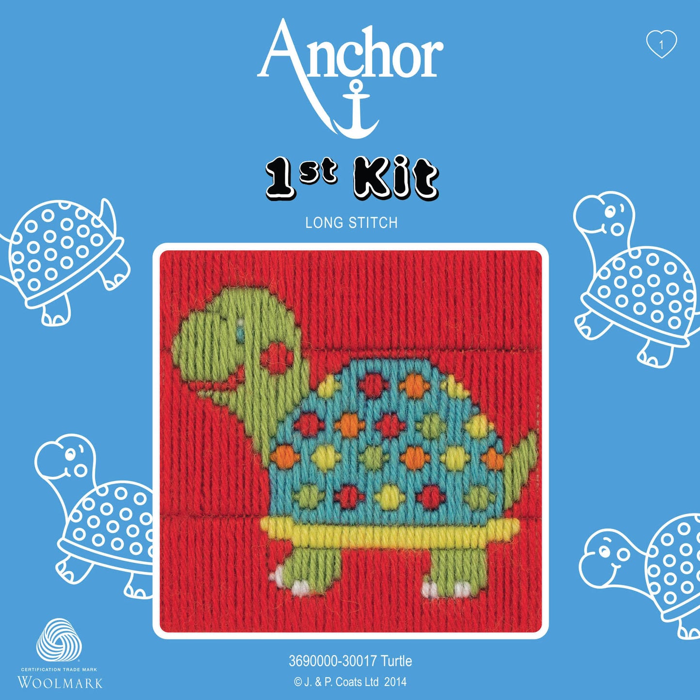 Anchor 1st Long Stitch Kit Turtle