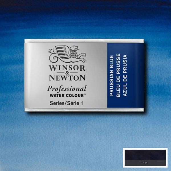 Winsor & Newton Prussian Blue Whole Pan - S1 Professional Watercolour - Winsor & Newton at DRK Crafts