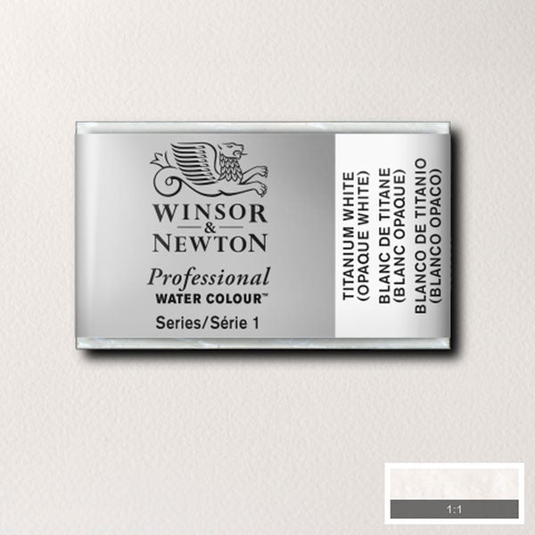 Winsor & Newton Titanium White Whole Pan - S1 Professional Watercolour - Winsor & Newton at DRK Crafts