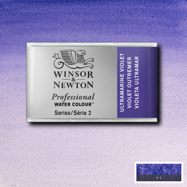 Winsor & Newton Ultramarine Violet Whole Pan - S2 Professional Watercolour - Winsor & Newton at DRK Crafts