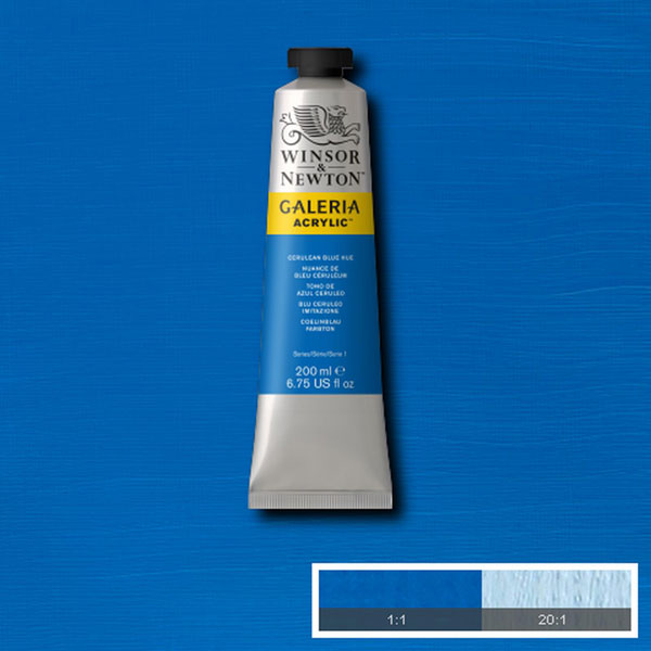 Winsor & Newton Galeria Acrylic 200ml Cerulean Blue - Winsor & Newton at DRK Crafts
