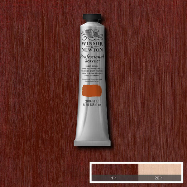 Winsor & Newton PAC 200ml Burnt Sienna - Winsor & Newton at DRK Crafts
