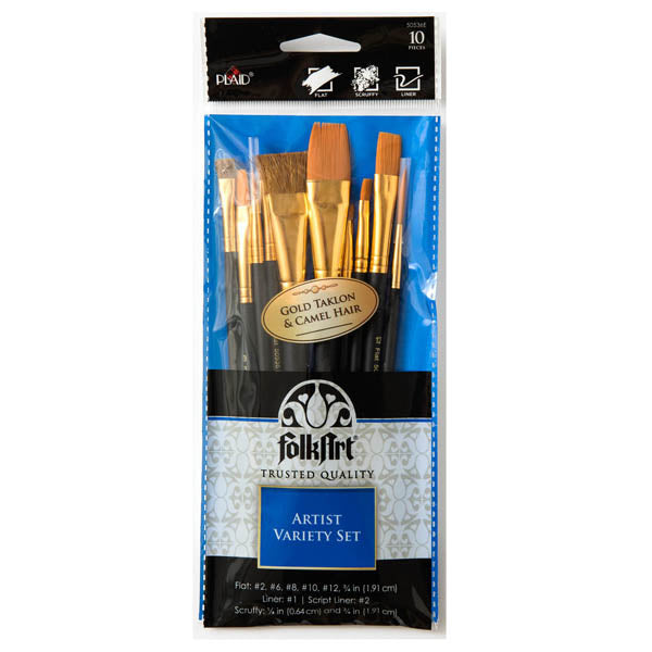 FolkArt Artist Variety Brush 10pc Set