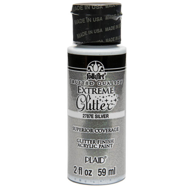 FolkArt Extreme Glitter – Silver 2oz – 59ml (2oz)