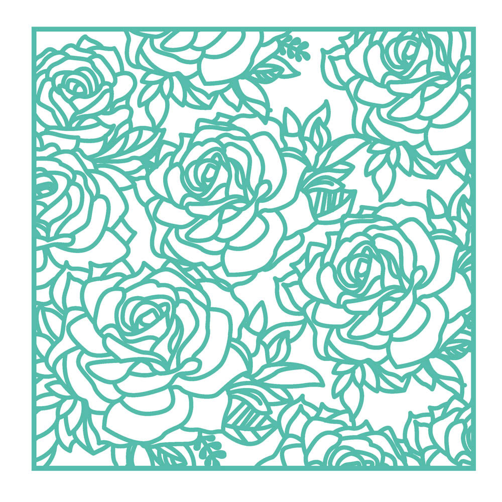First Edition Cutting Dies Lrg S2- 6x6 Roses