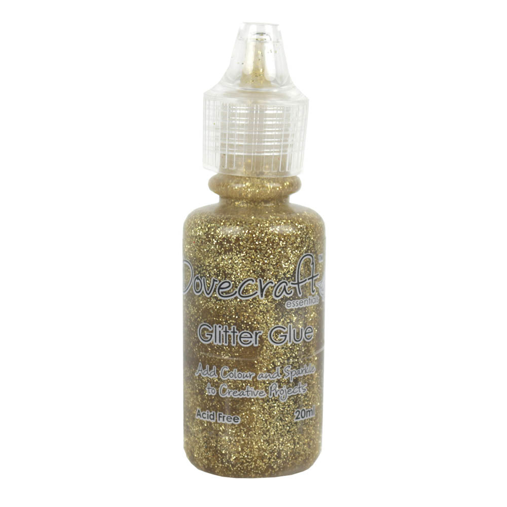 Dovecraft Glitter Glue Gold 20ml