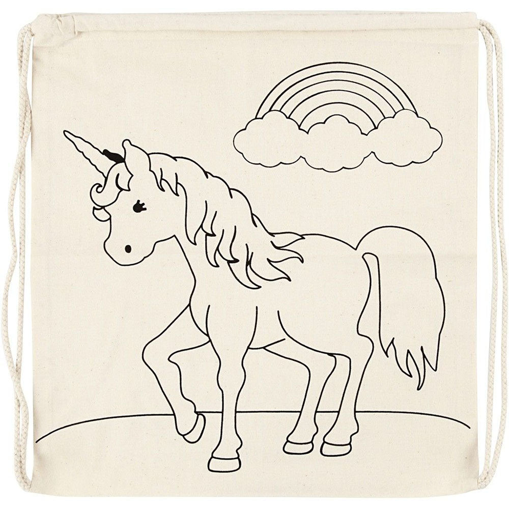 Create Crafts Drawstring Bag 37x41cm Unicorn