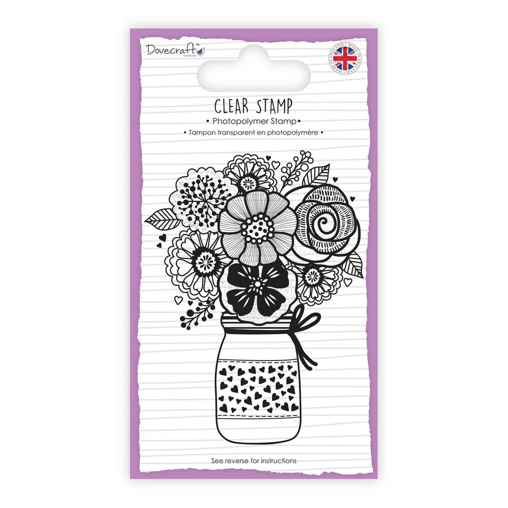 Dovecraft A7 Stamp - Flowers