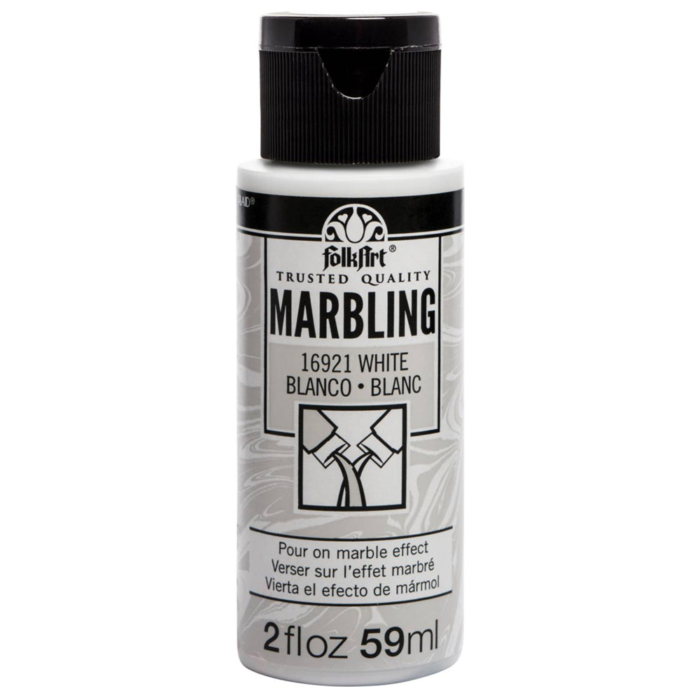 2oz FolkArt Marbling White – 59ml (2oz)