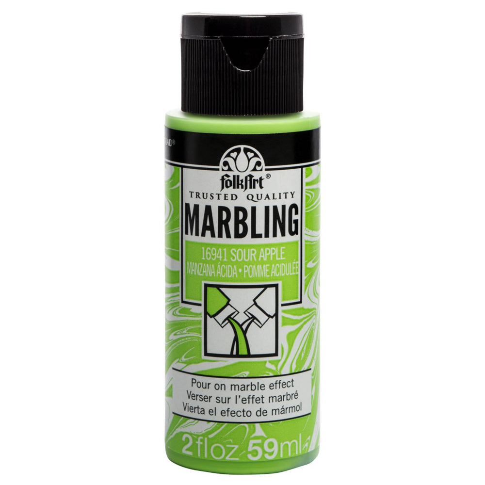 2oz FolkArt Marbling Sour Apple – 59ml (2oz)