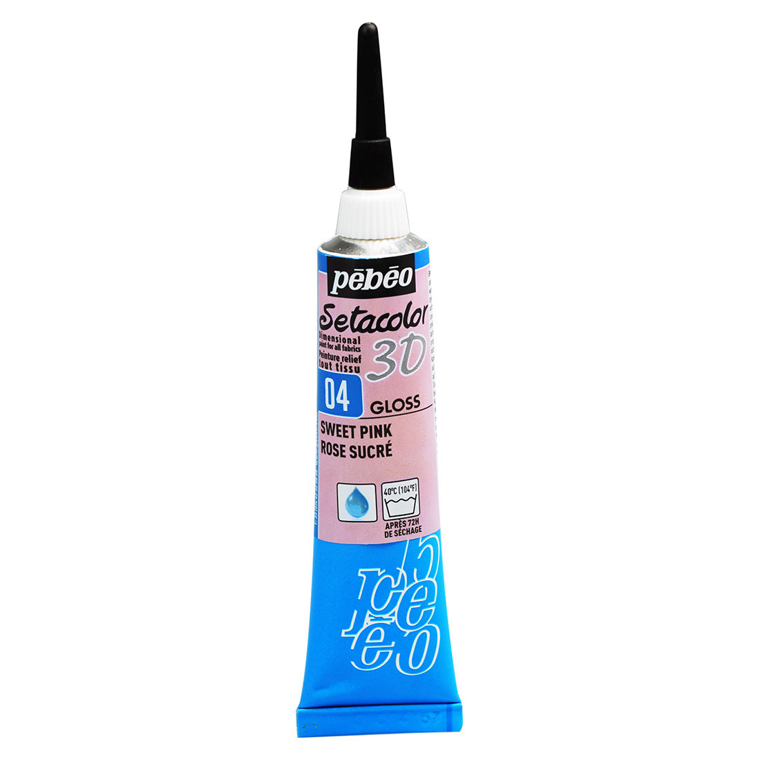 Pebeo Setacolour 3D Gloss Effect - Sweet Pink (20ml)