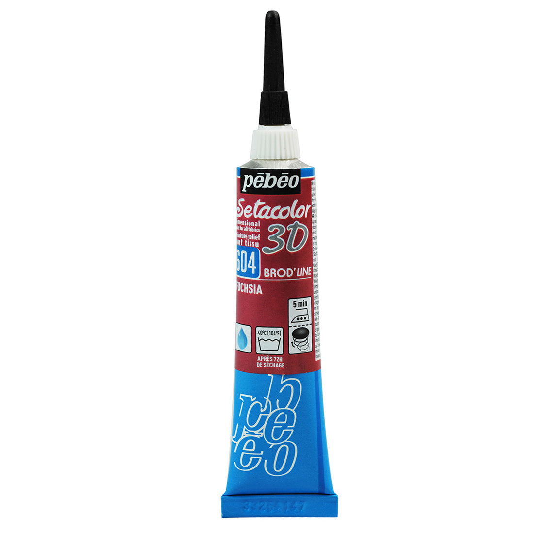 Pebeo Setacolour 3D Brod'Line Effect - Fuschia (20ml)