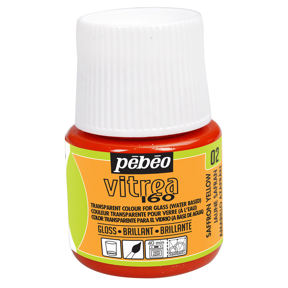 Pebeo Vitrea 160 Gloss - Saffron Yellow (45ml)