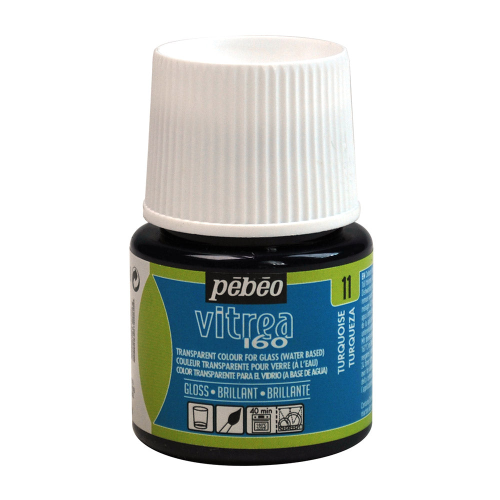 Pebeo Vitrea 160 Gloss - Turquoise (45ml)