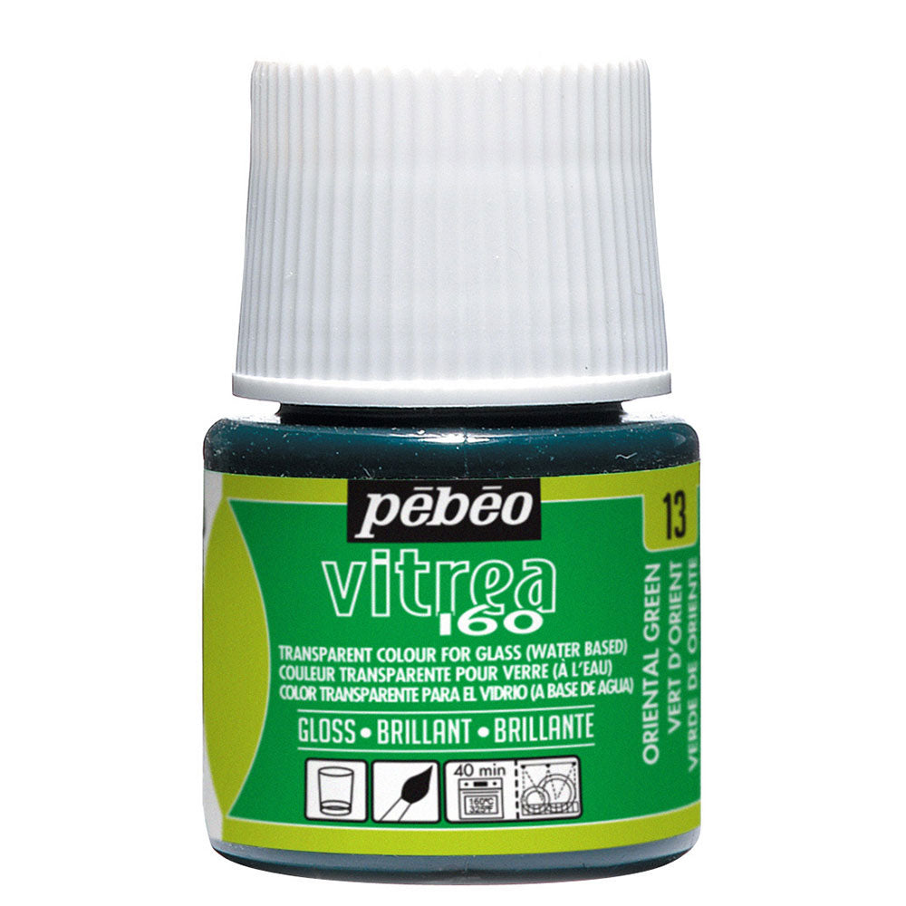Pebeo Vitrea 160 Gloss - Oriental Green (45ml)