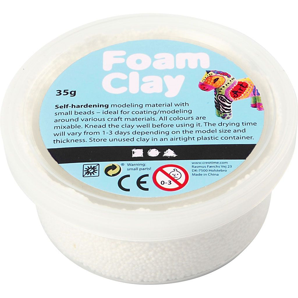 Create Crafts Foam Clay 35g tub White