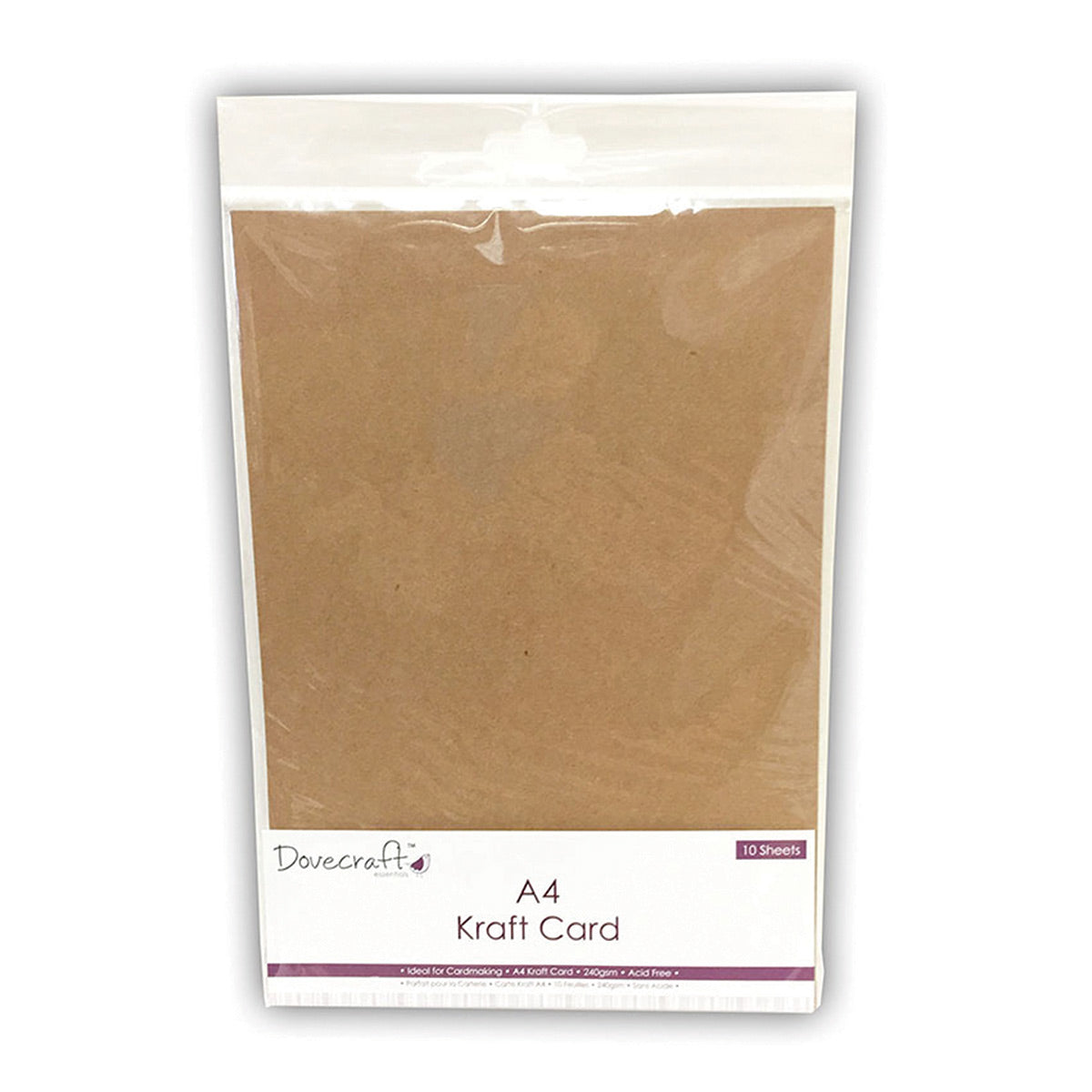 Dovecraft Dovecraft A4 Kraft Card 240gsm 10 Sheets
