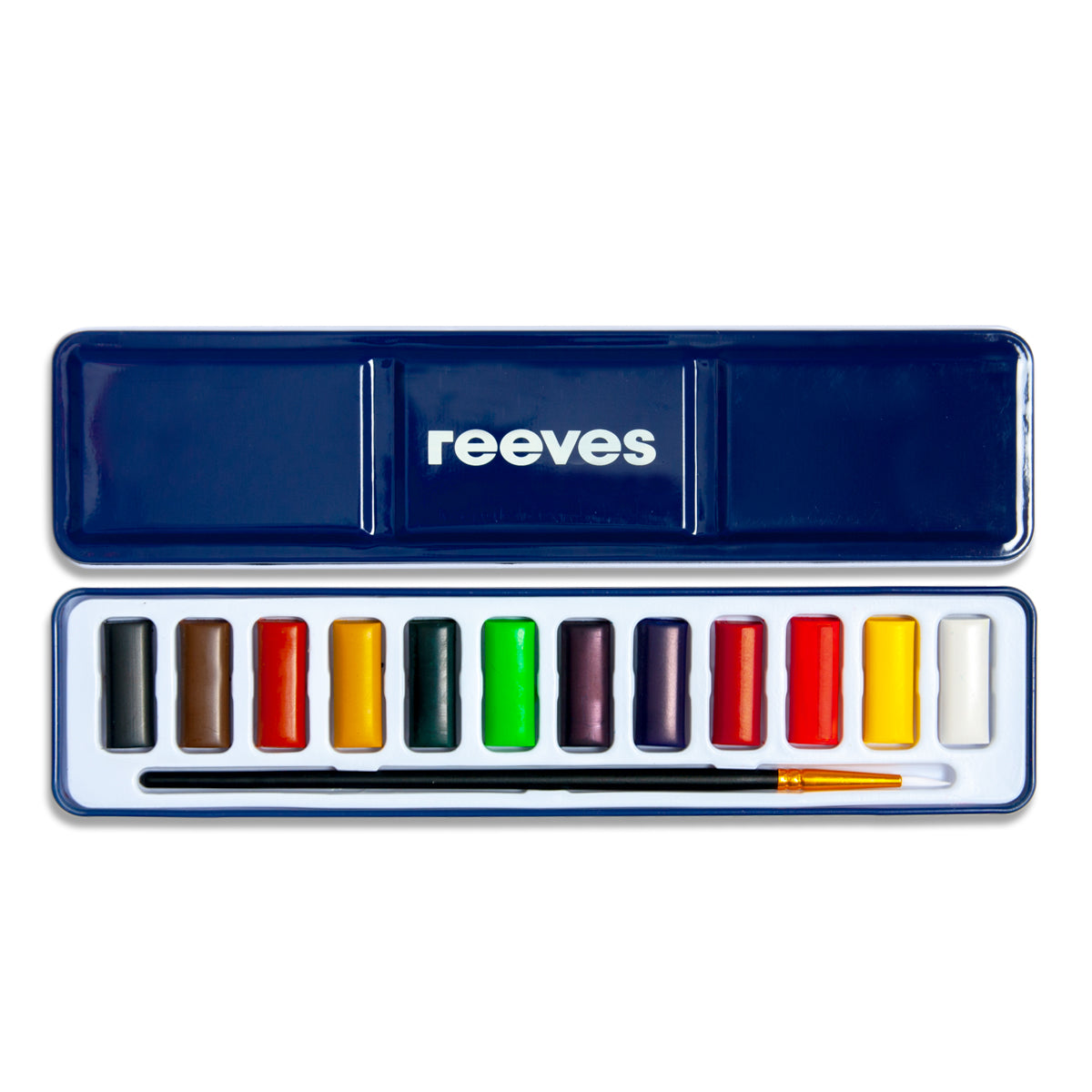 Reeves - Watercolour Tin Set - 12 Pans plus Brush