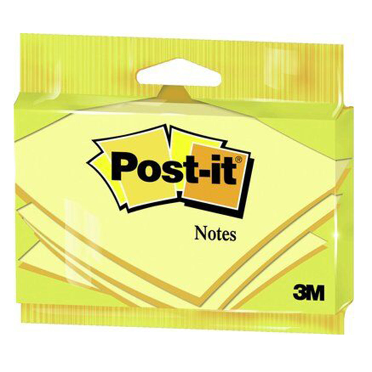 3M Post It Notes - Canary Yellow – 76 x 127mm - 100 Sheets
