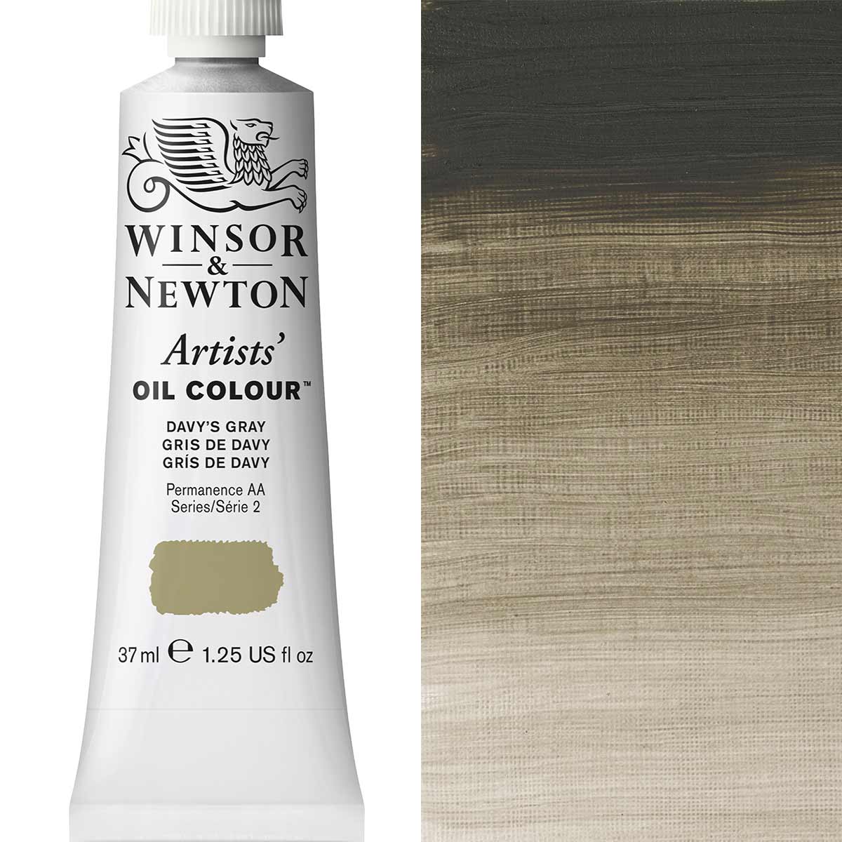 Winsor & Newton Artists' Oil Colour 37ml Davys Grey - Winsor & Newton at DRK Crafts