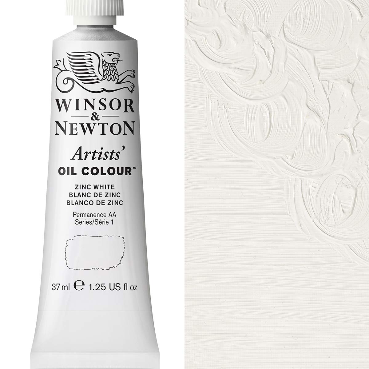 Winsor & Newton Artists' Oil Colour 37ml Zinc White - Winsor & Newton at DRK Crafts