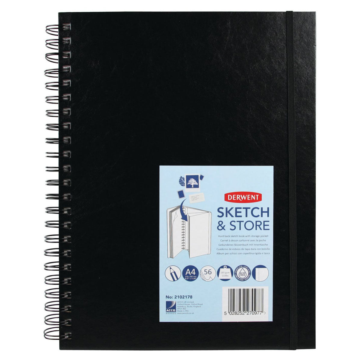 Derwent Sketch & Store Portrait Pad A5