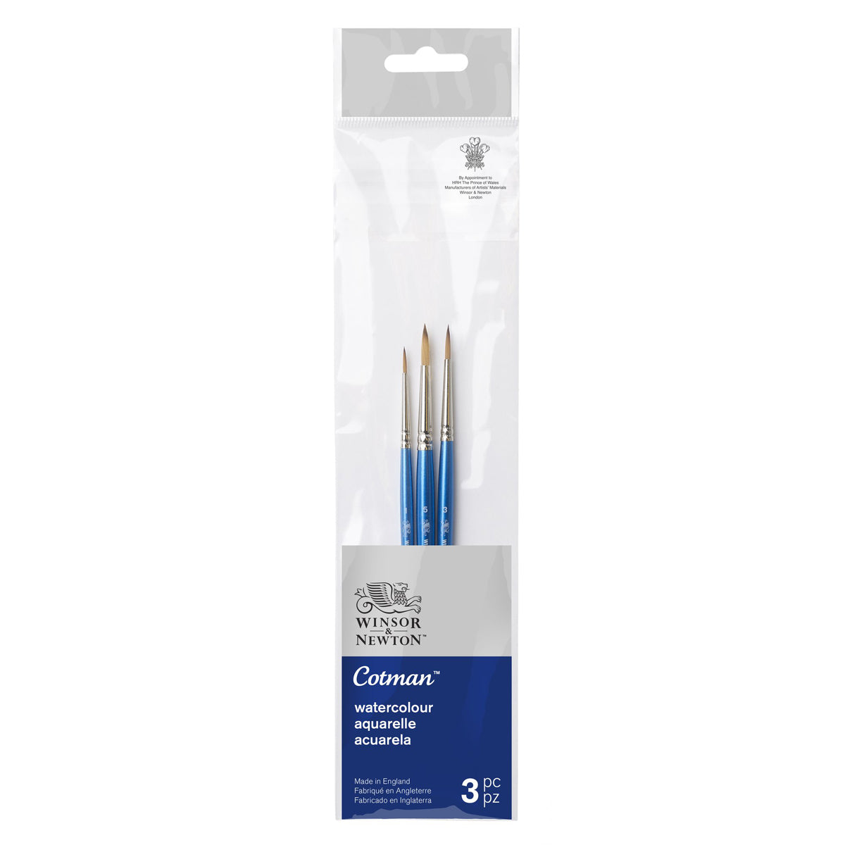 Winsor & Newton Cotman Brush Short Handle V1 - Set of 3 - Winsor & Newton at DRK Crafts