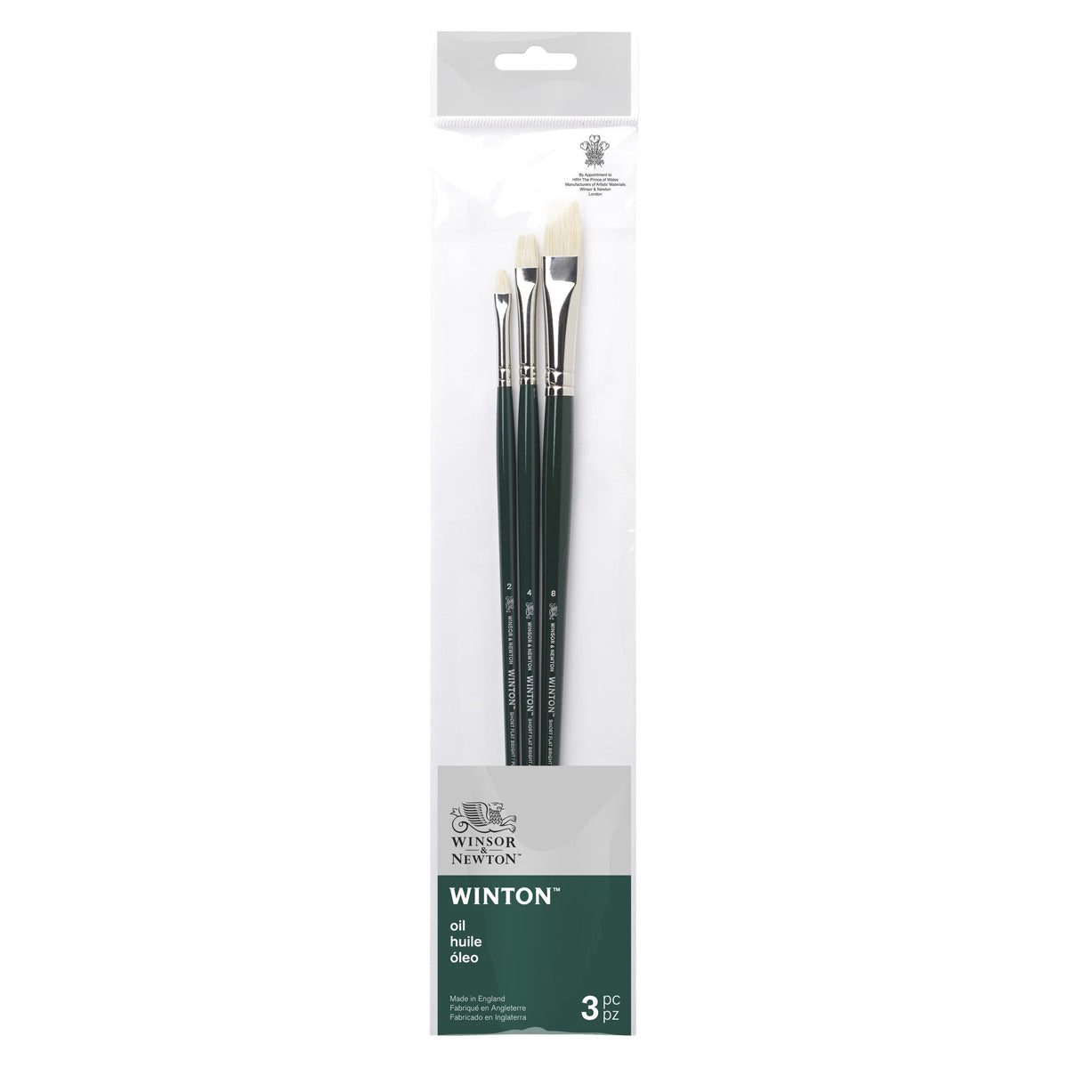 Winsor & Newton Winton Brush Long Handle V1 - Set of 3 - Winsor & Newton at DRK Crafts