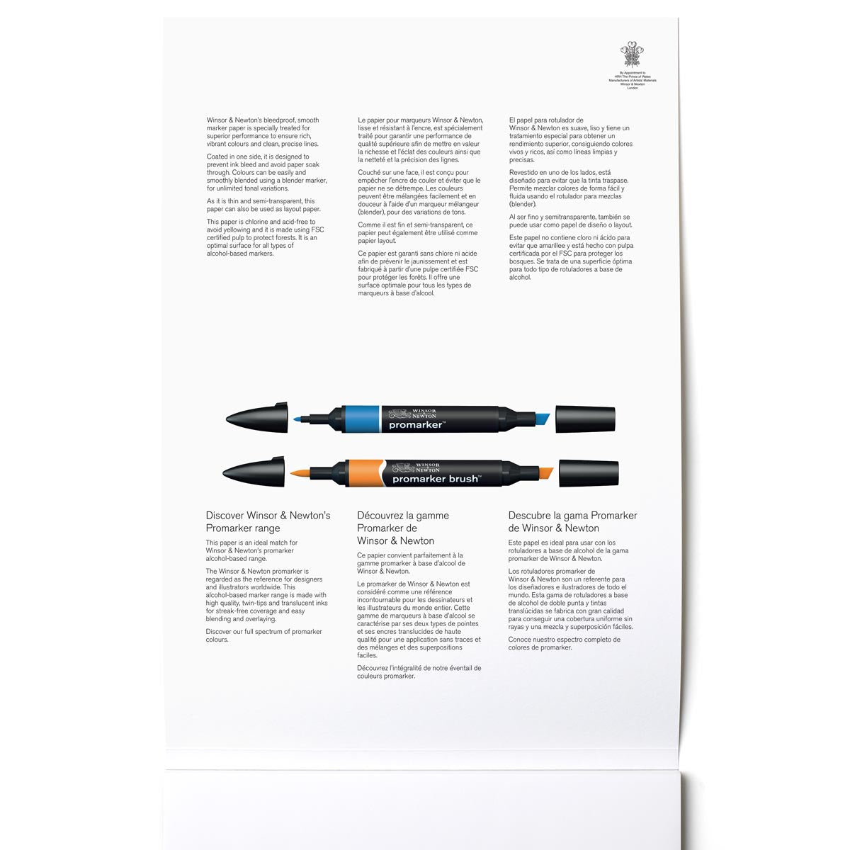 Winsor & Newton - Bleedproof Marker Pad 75gsm A4 - Winsor & Newton at DRK Crafts