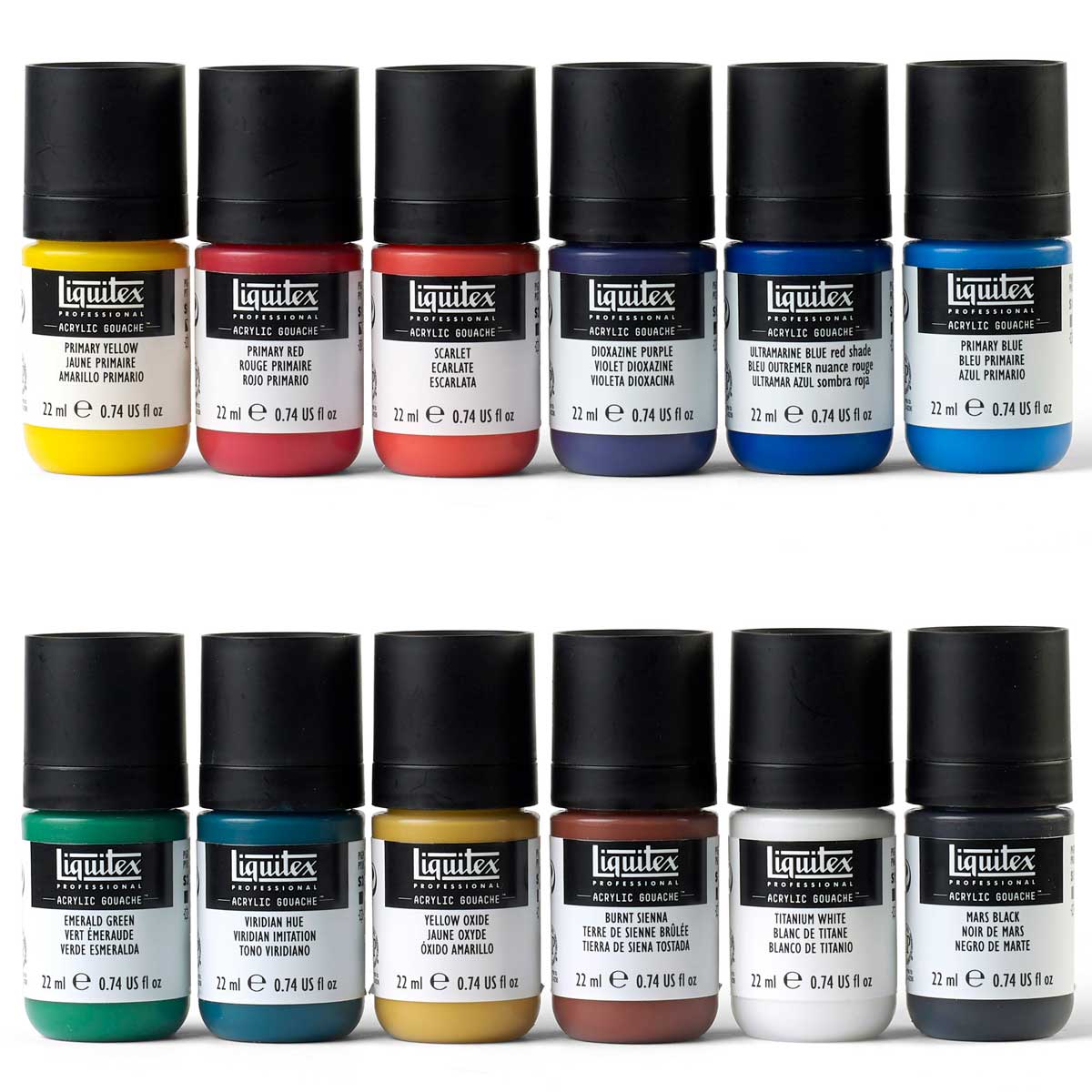 Liquitex Acrylic Gouache - Essentials Set 12 x 22ml