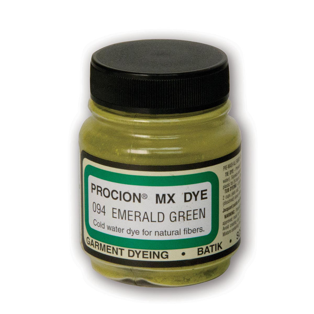 Jacquard Procion MX 2/3oz - Emerald 094 - Pigments & Powders from Jacquard at DRK Crafts