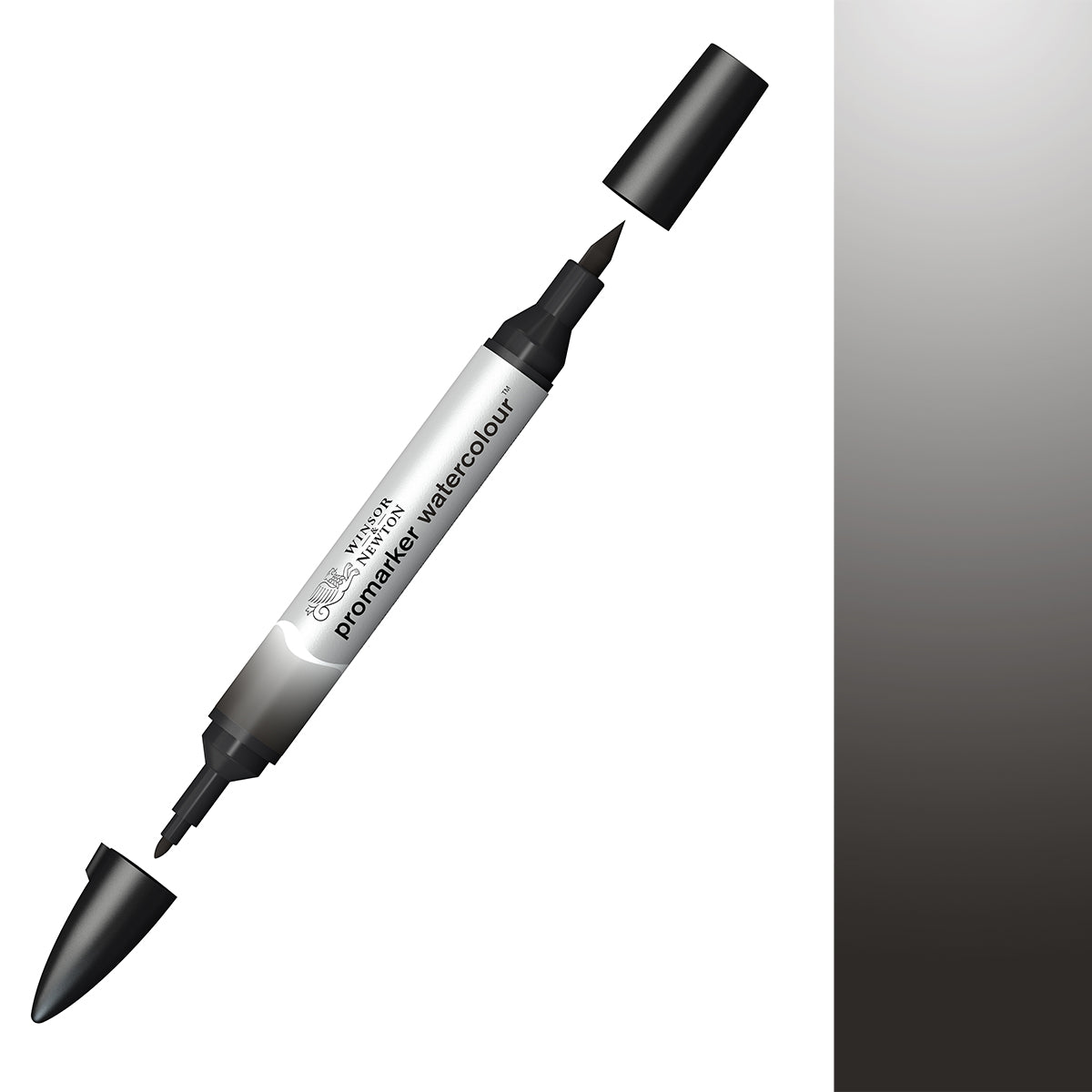 Winsor & Newton Watercolour Markers Lamp Black 337 - Winsor & Newton at DRK Crafts