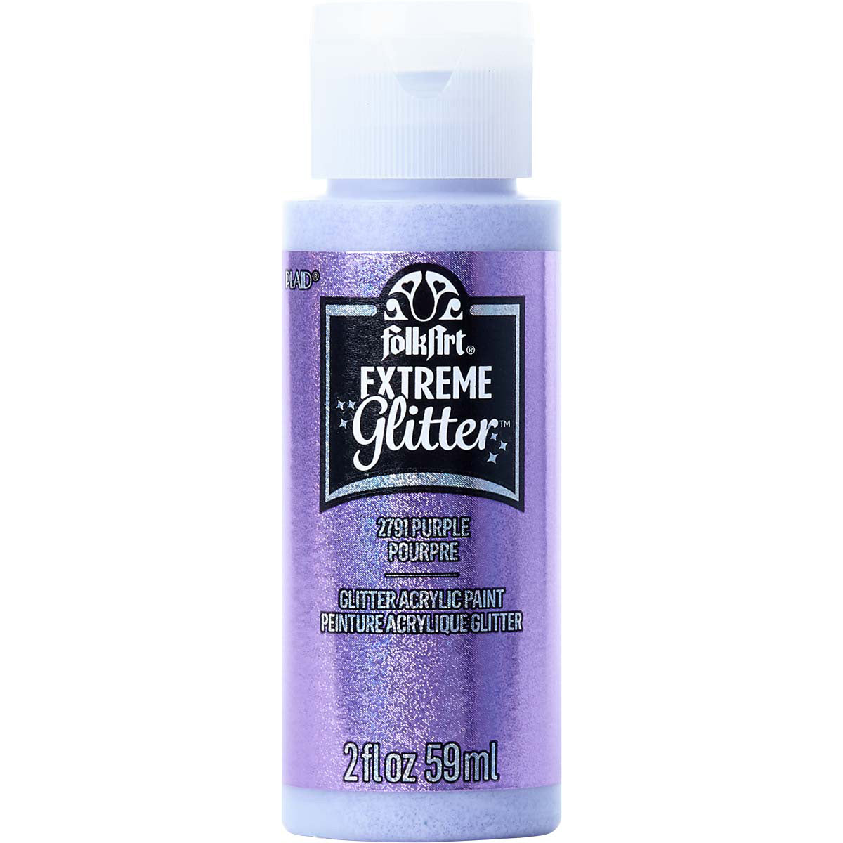 FolkArt Extreme Glitter 2oz – Purple Prism – 59ml (2oz)