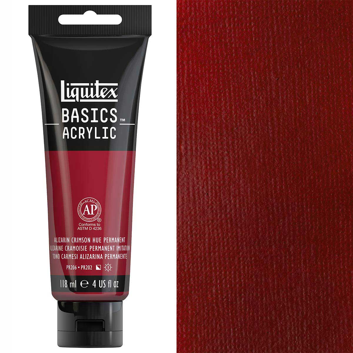 Liquitex - Basics - 118ml Acrylic Paint Alizarin Crimson Permanent Hue