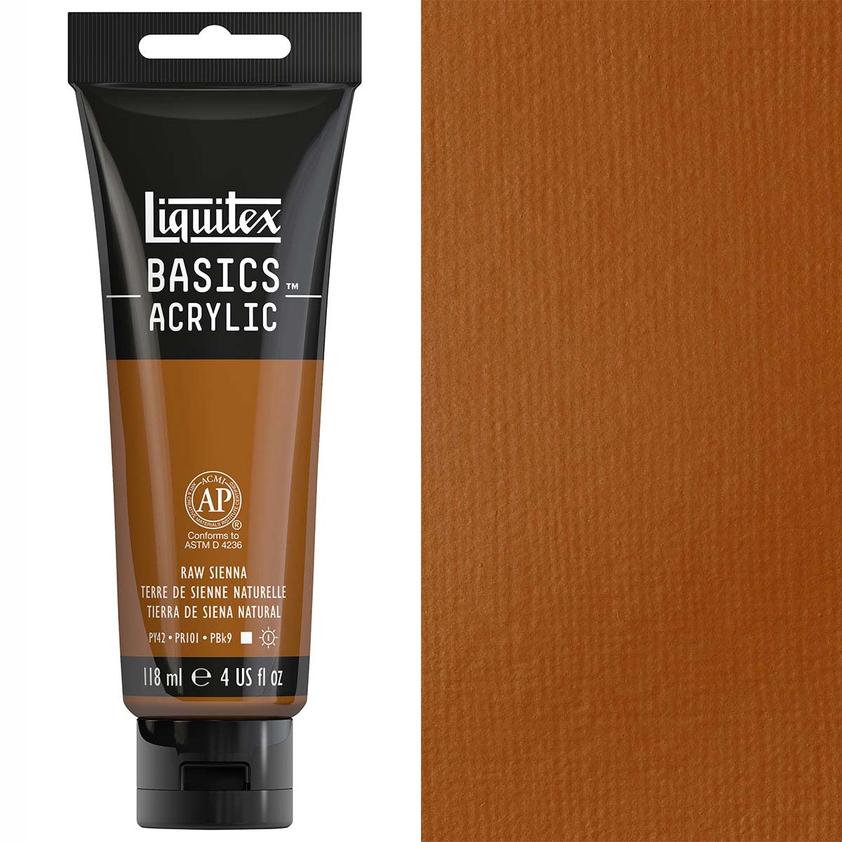 Liquitex - Basics - 118ml Acrylic Paint Raw Sienna