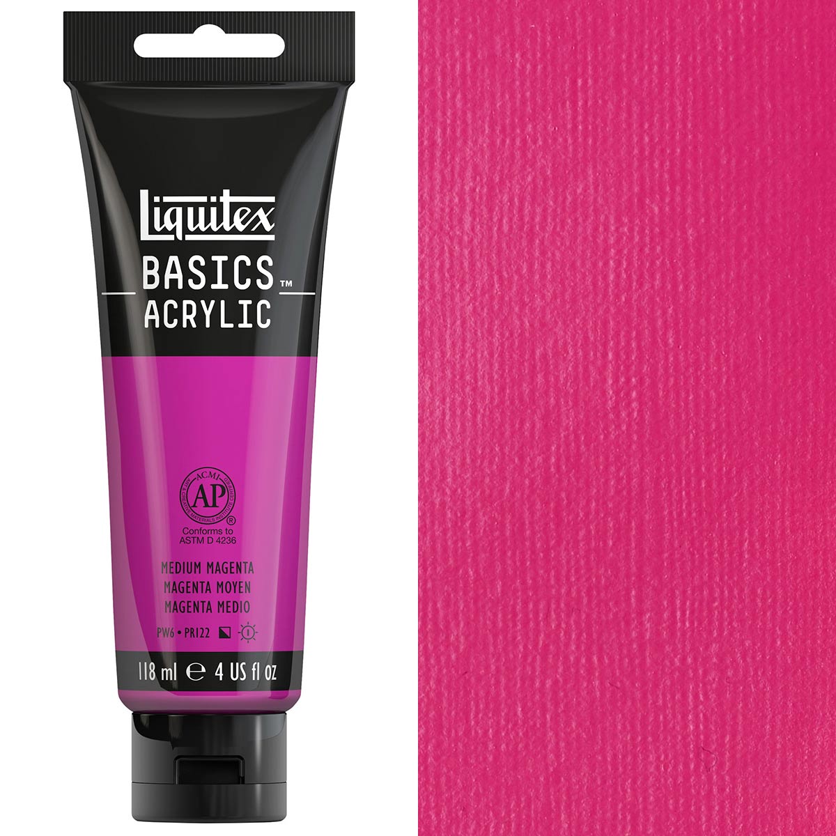 Liquitex Basics Acrylic 118ml Acrylic Paint - Medium Magenta