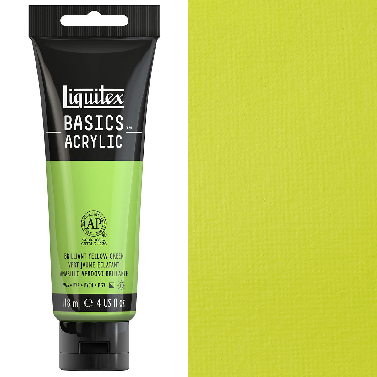 Liquitex Basics Acrylic 118ml Acrylic Paint - Brilliant Yellow Green